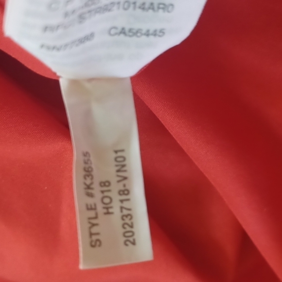 J . Crew floral dress size 2.Red with Blue and off white flowers. Beautiful. - Picture 12 of 15
